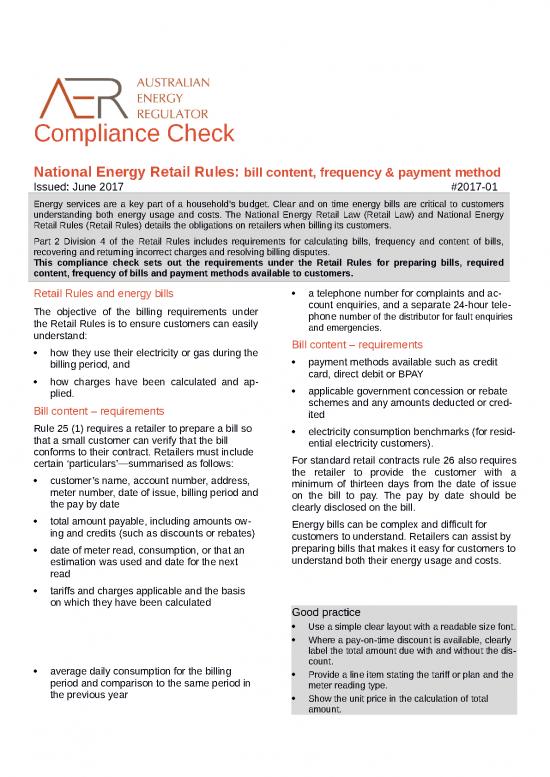 picture Bill Format In Word 30502 | Aer Compliance Check   Bill Content, Frequency & Payment Method   June Docx