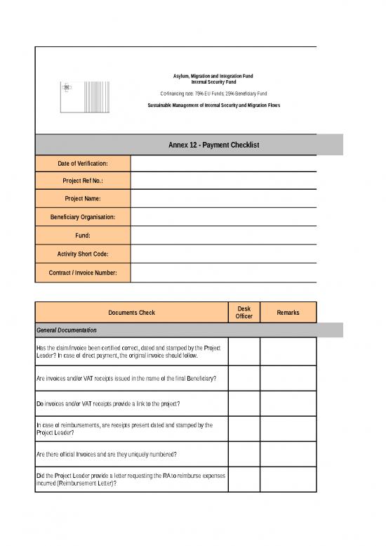 picture1_Excel Sheet Download 30817 | Annex 12   Payment Checklist (new) 08 05 2018