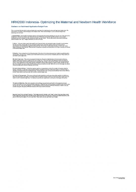 picture_Excel Sheet Download 30777 | Annex B  Detailed Budget Rfa N Hrh2030 Indonesia Mnh 001