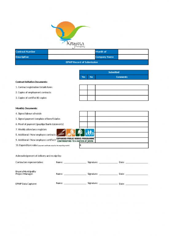 picture Excel Sheet Download 31144 | Annexure E Epwp Reporting Template Rev 10 2 2016 06 20 1