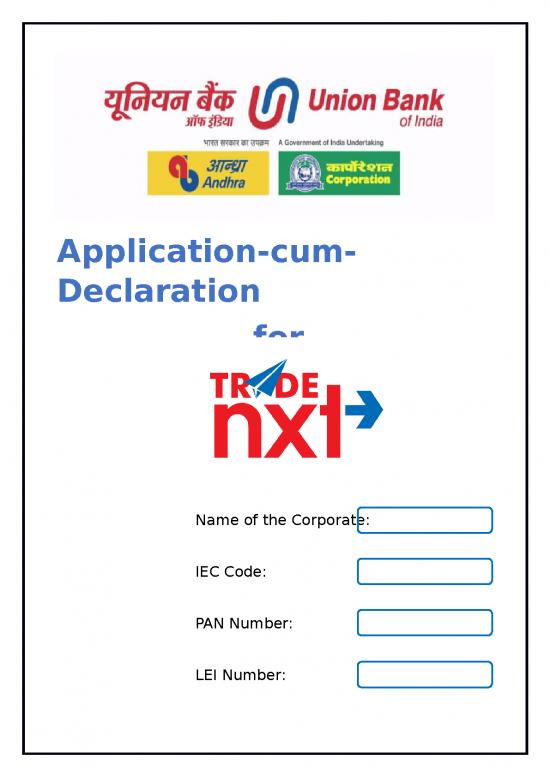 picture_Spreadsheet For Bills 30007 | Application Cum Declaration Form
