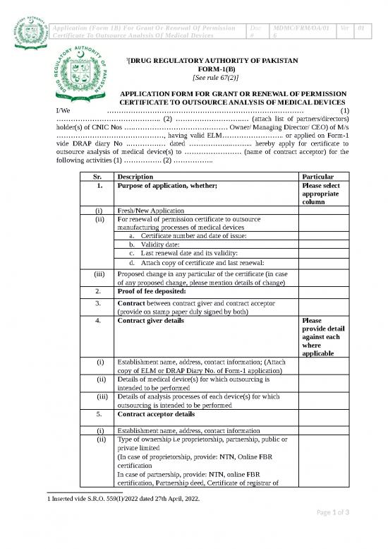 picture_Ms Word Certificate Template 31387 | Application Form 1b For Grant Or Renewal Of Certificate To Outsource Analysis Of Medical Devices