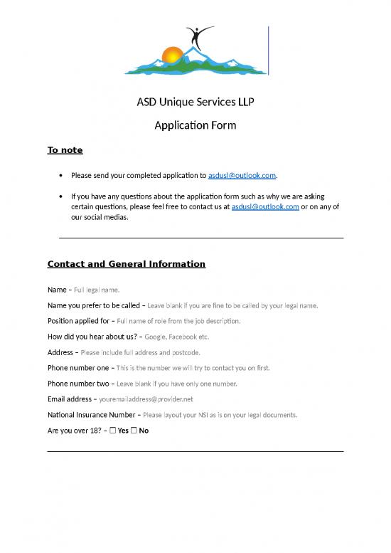 picture Spread Sheet Blank 29284 | Asdusl Electronic Application Form 2022