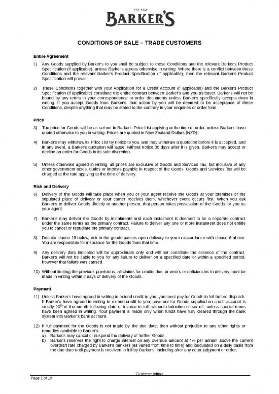 picture1_Sale Invoice Format In Word 29298 | Barkers Conditions Of Sale