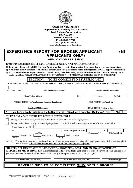 picture_Business Spread Sheet 31435 | Brokerexp Njonly