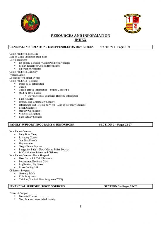 picture Free Financial Flyer Templates 29246 | Camp Pendleton   General Information