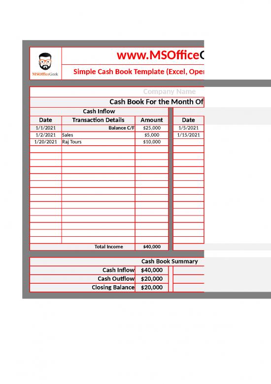 picture_Excel Sheet Download 30874 | Cash Book Template1