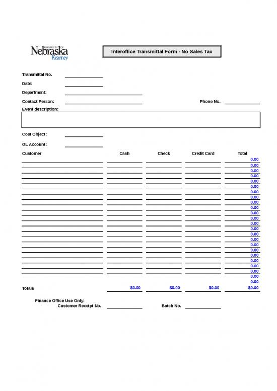 picture Excel Sheet Download 31272 | Cash Transmittal No Sales Tax