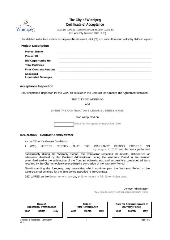 picture1_Certificate Word Format 30153 | Certificate Of Acceptance Construction V3