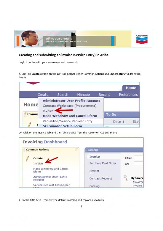 picture Make Invoices Microsoft Word 30339 | Chevron Canada Ariba Invoice Submission Guide
