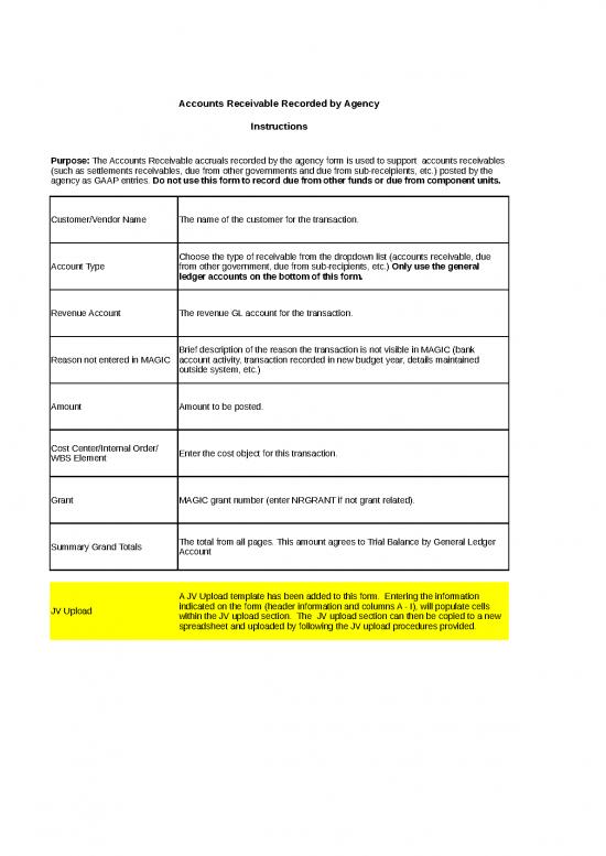 picture Excel Sheet Download 31047 | Copy Of 27 30 10 Accounts Receivable Recorded By The Agency