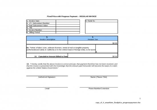 picture Billing Format In Excel Free Download 30743 | Copy Of 4 Smartform Fixedprice Progresspayment