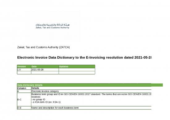 picture_Excel Sheet Download 31307 | Einvoice Data Dictionary