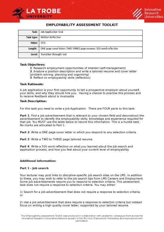 picture Planning Spreadsheet 31409 | Employability Assessment Job Application Task
