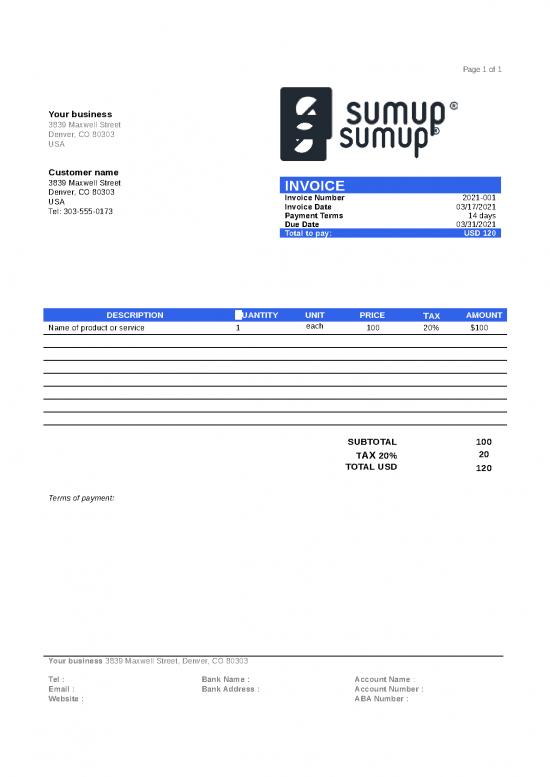 picture Business Spread Sheet 30471 | En Us Word Invoice Template Tax