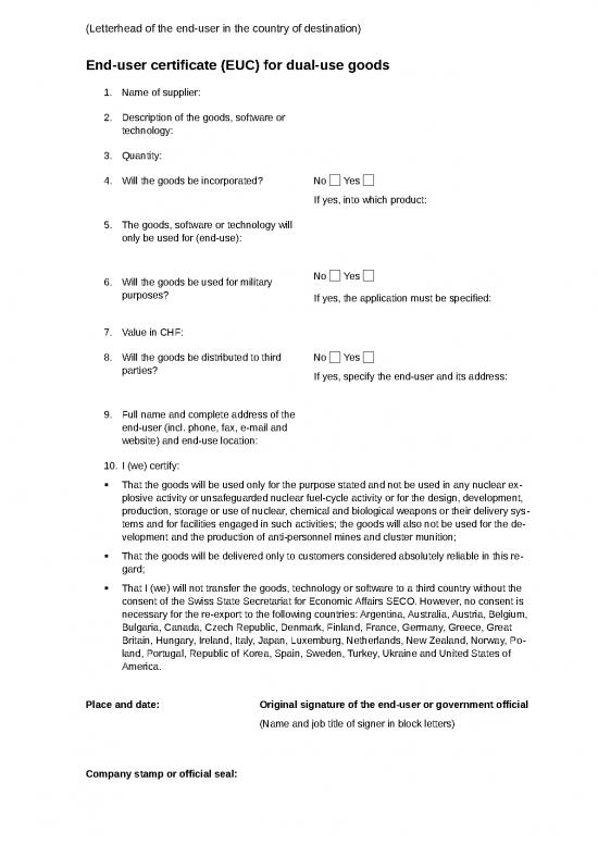 picture1_Certificate Word Format 30277 | End User Certificate For Dual Use Goods