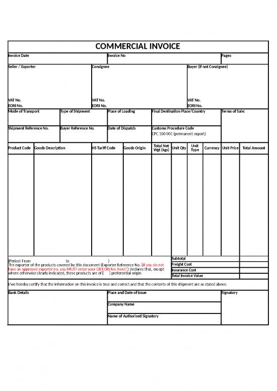 picture Excel Sheet Download 31232 | Export Commercial Invoice And Packing List