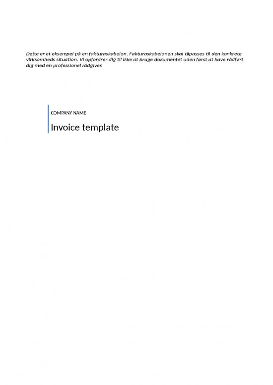 picture Invoice Word 30470 | Fakturaskabelon Paa Engelsk