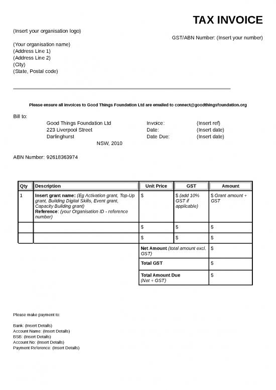 picture Bill Format In Word 30511 | Grant Invoice Template