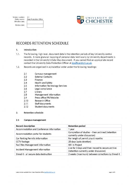 picture Personal Finance Spreadsheet 29361 | Guidance And Policy Records Retention Schedule June 2021