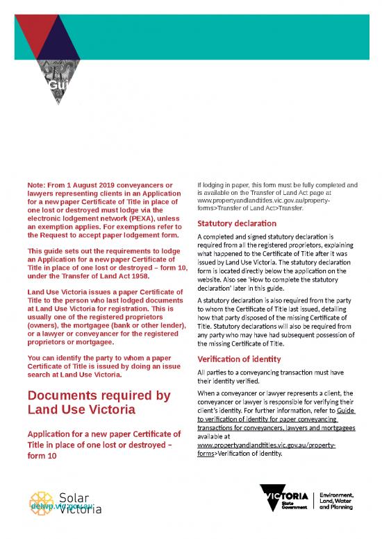 picture1_Certificate Word Format 30235 | Guide To Replacing A Lost Or Destroyed Certificate Of Title