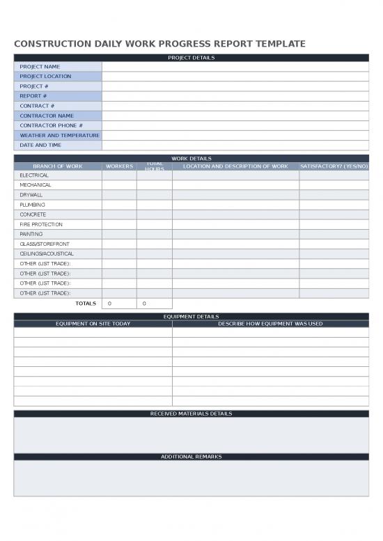 picture Excel Sheet Download 31236 | Ic Construction Daily Work Progress Report 11246