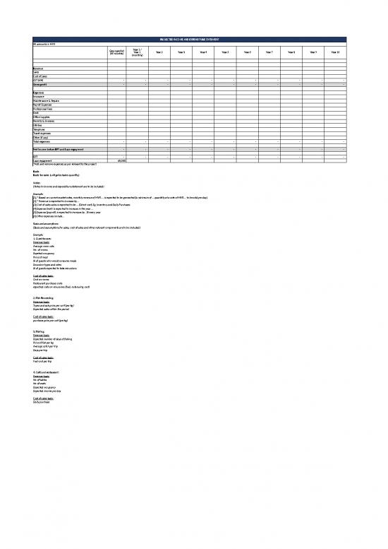 picture Excel Sheet Download 30917 | Income Statement  Cashflow Statement