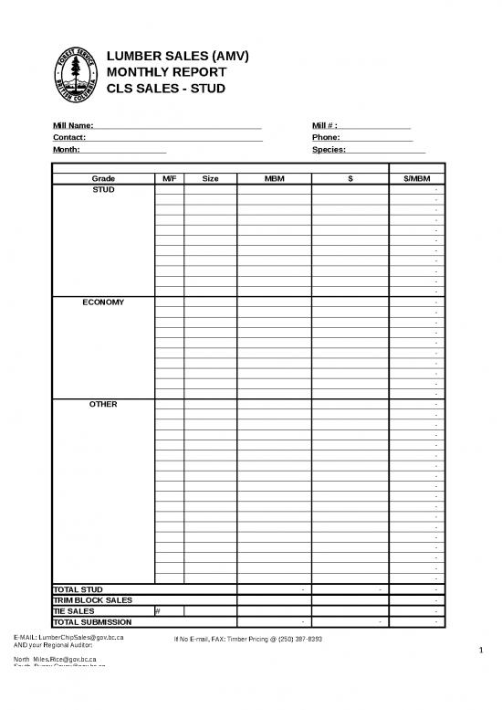 picture_Sales Report Format In Excel Free Download 31538 | Interior Lumber And Chip Report Form