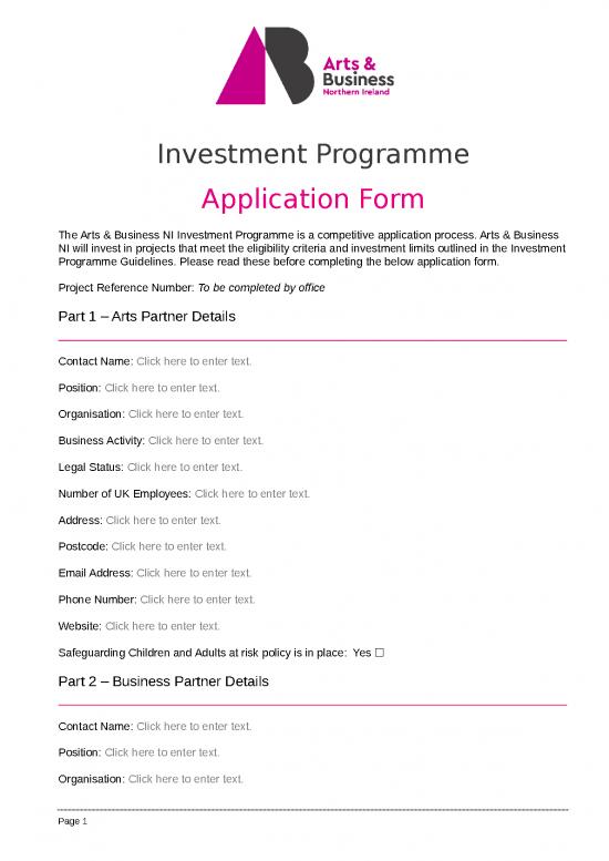 picture_Business Spread Sheet 29282 | Investment Programme Application Form 202122