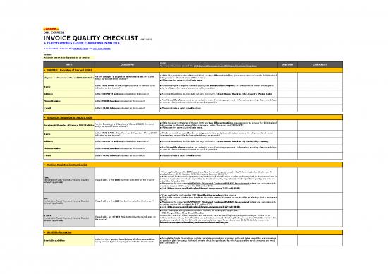 picture_Checklist Template Excel Free Download 31048 | Invoice Quality Checklist   2021