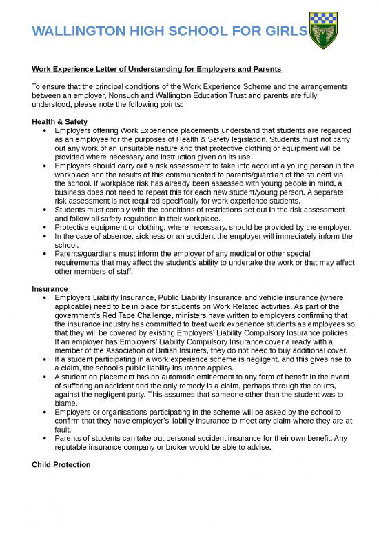 picture Experience Letter Format Doc Free Download 31352 | Letterofunderstandingwallington