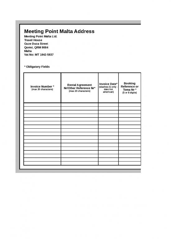 picture_Invoice Template In Excel Format Free Download 31089 | Meeting Point Malta Invoice