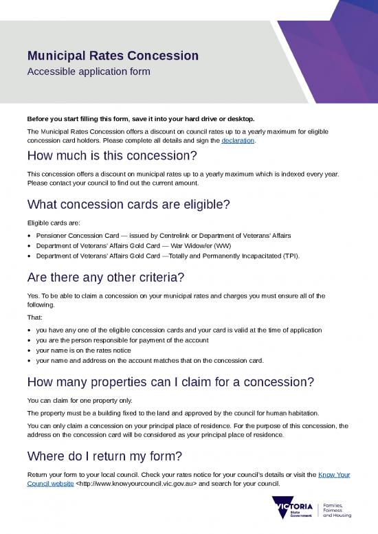 picture_Municipal Rates Concession Accessible Application Form
