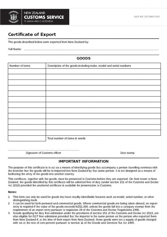 picture1_Certificate Word Format 30188 | Nzcs 502 Certificate Of Export