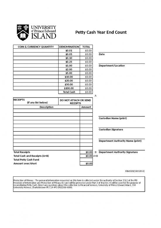 picture Petty Cash Template Excel Free Download 30826 | Petty Cash Year End Count