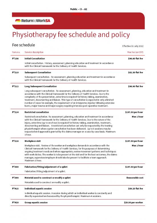 picture_Gst Word Format 29860 | Physiotherapy Fee Schedule 2022