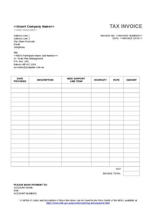 picture Gst Word Format 30657 | Ppm Invoice Template 1 1
