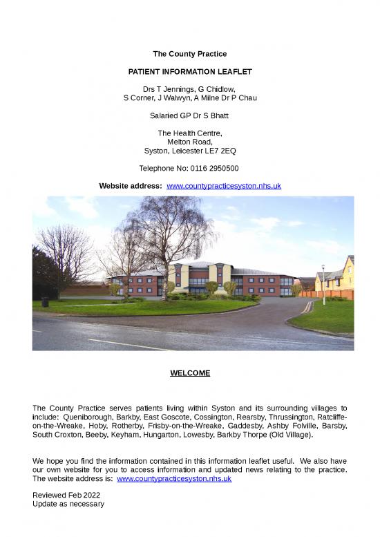 picture_Practice Leaflet Updated Feb 22 1