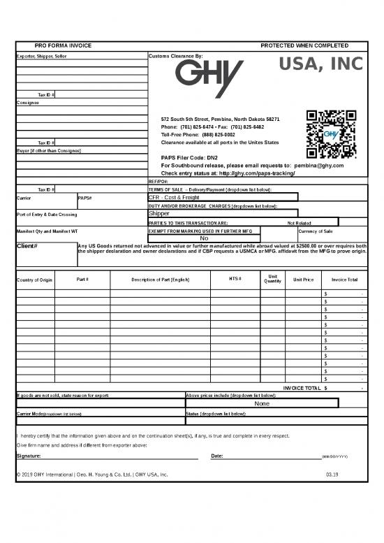 picture Excel Sheet Download 31092 | Proforma Invoice Ghy