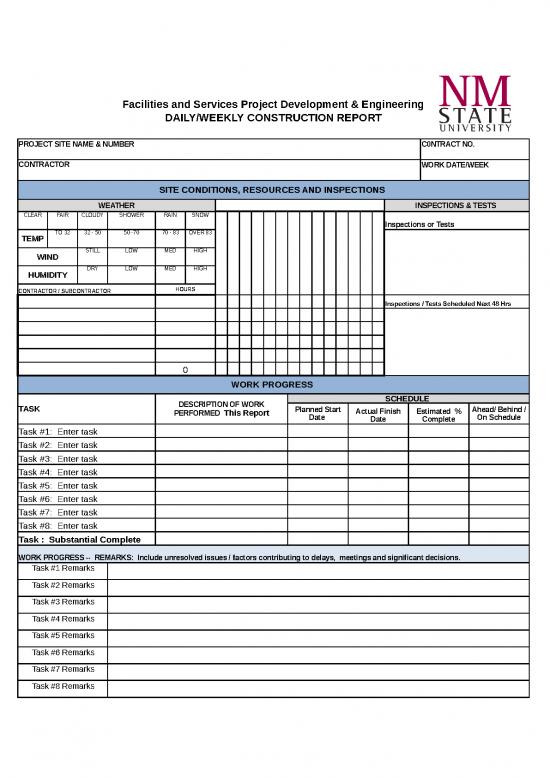 picture_Project Report Format In Excel Free Download 30843 | Progress Report Template