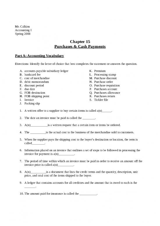 picture Business Spread Sheet 30603 | Purhcases And Cash Payments