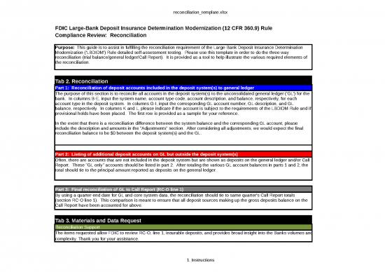 picture Excel Sheet Download 31080 | Reconciliation Template