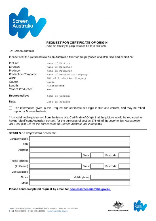 picture1_Certificate Word Format 30274 | Request For Certificate Of Origin
