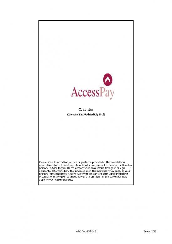 picture_Information Flyer Template Free 30881 | Salary Packaging Calculator Access Pay