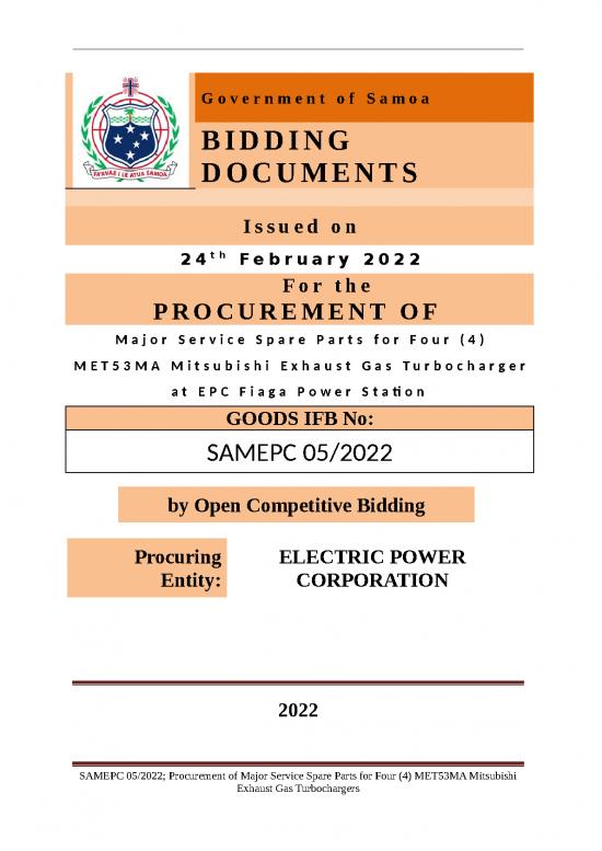picture1_Table Of Contents Template Word Free Download 29702 | Samepc 05 2022 Sbd Procurement Of Major Service Spare Parts Turbocharger Fiaga Final