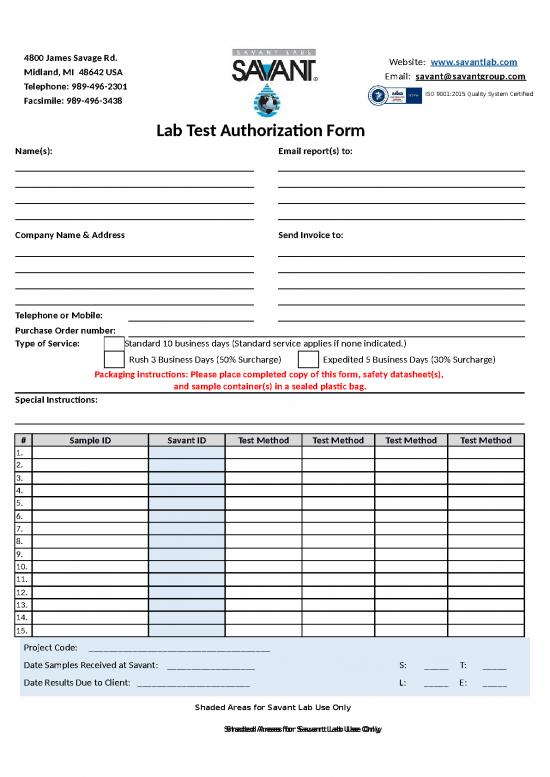 picture Business Spread Sheet 29152 | Savant Lab Test Authorization Form 2022