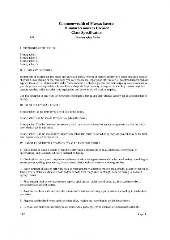 picture_Work Spreadsheet 31412 | Stenographer