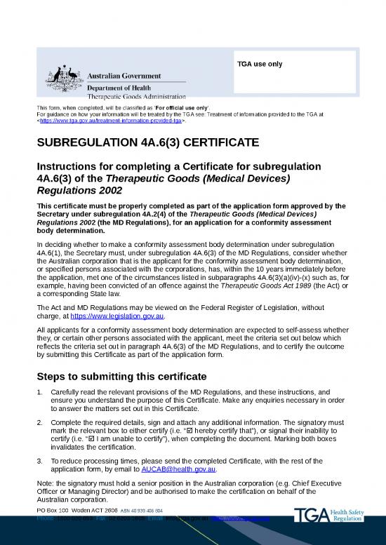 picture1_Certificate Word Format 30290 | Subregulation 4a 6 3 Certificate