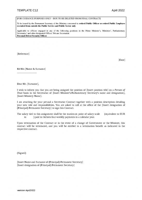 picture_Template C12 Secretariat Contract Of Retired Public Officer Or Retired Public Employee   Driver Security Officer