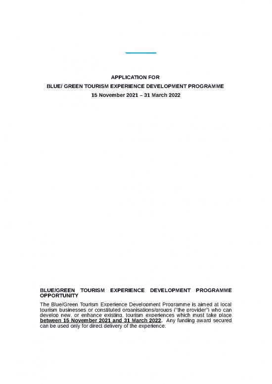 picture Ms Word Award Template 29280 | Tourism Blue Green Experience Application Form (2)